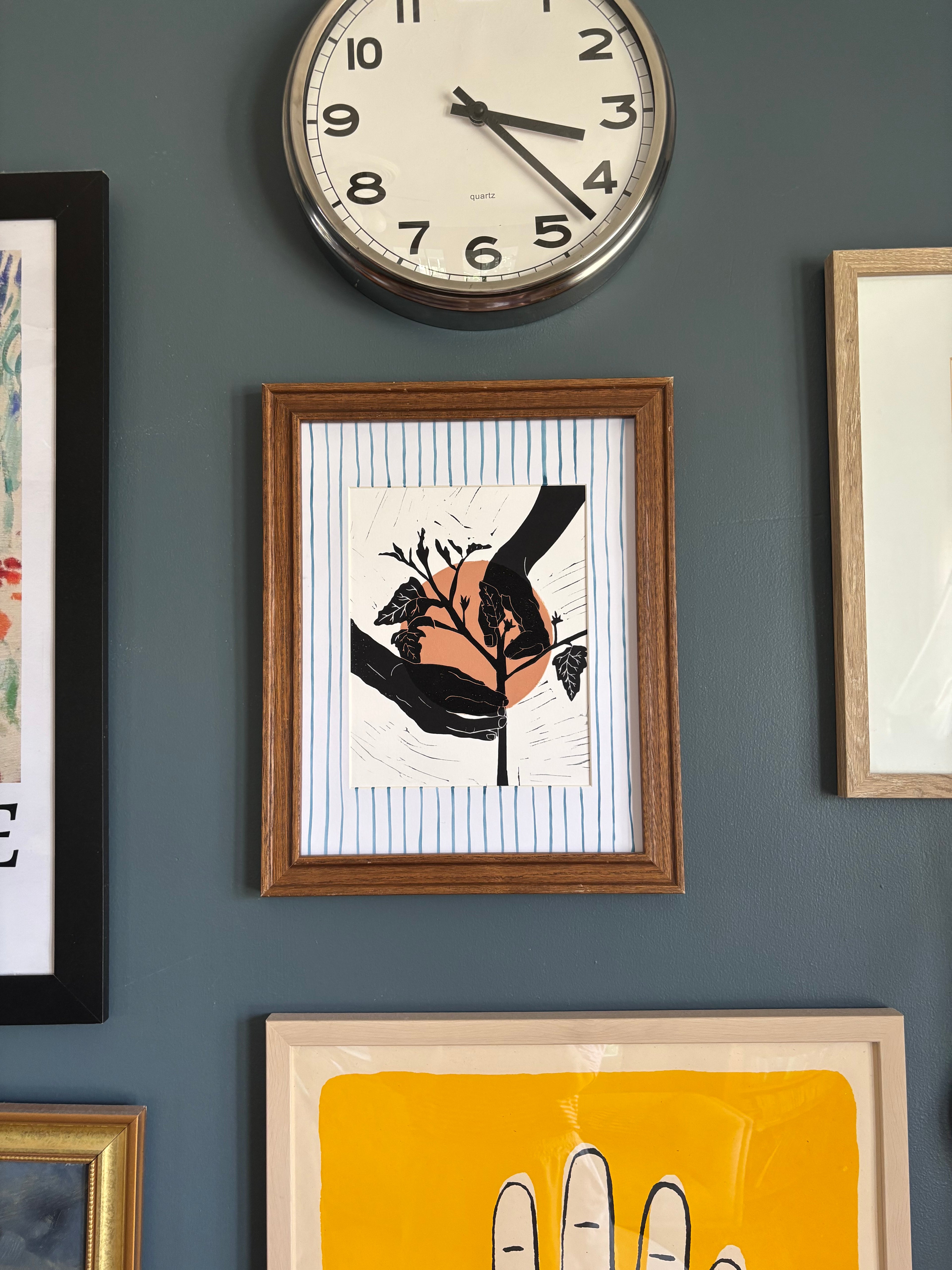 The Gardener Series: Pruning Linocut Print