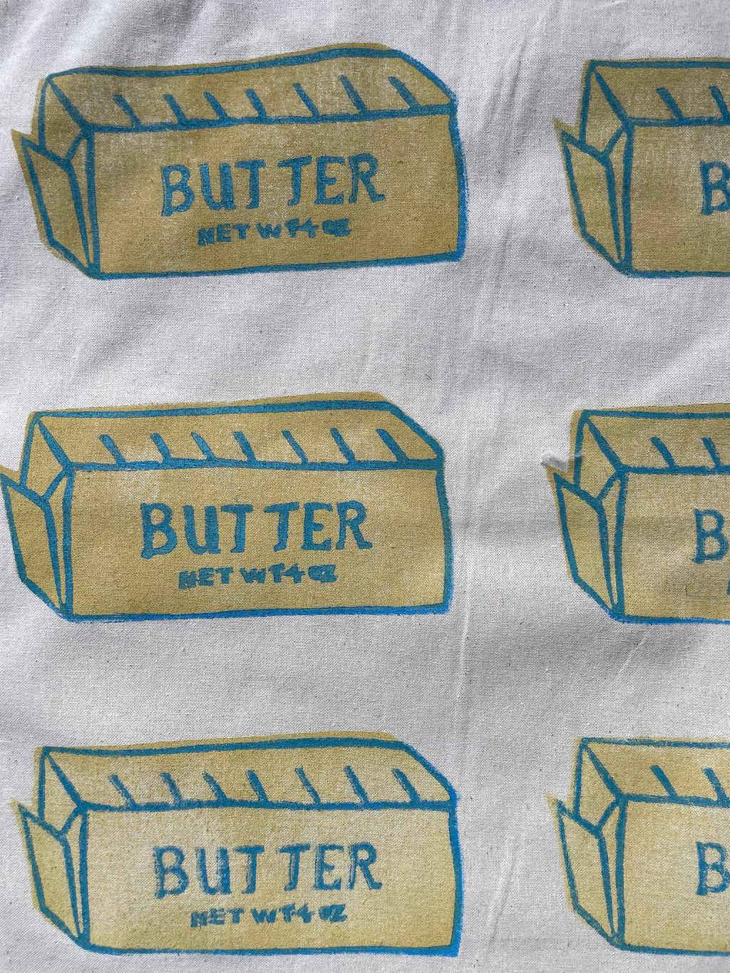 Custom Block Print Tea Towel