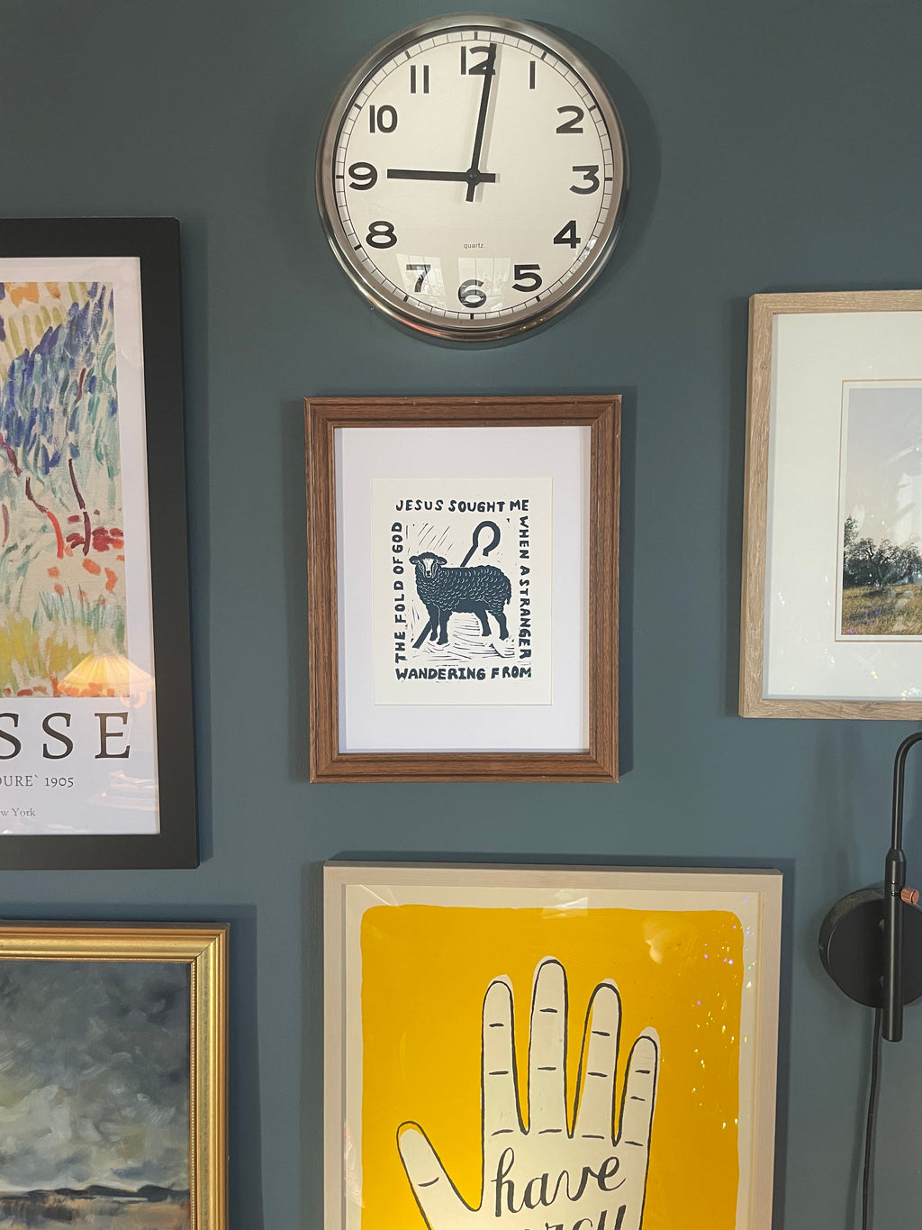 Come Thou Fount Linocut Print