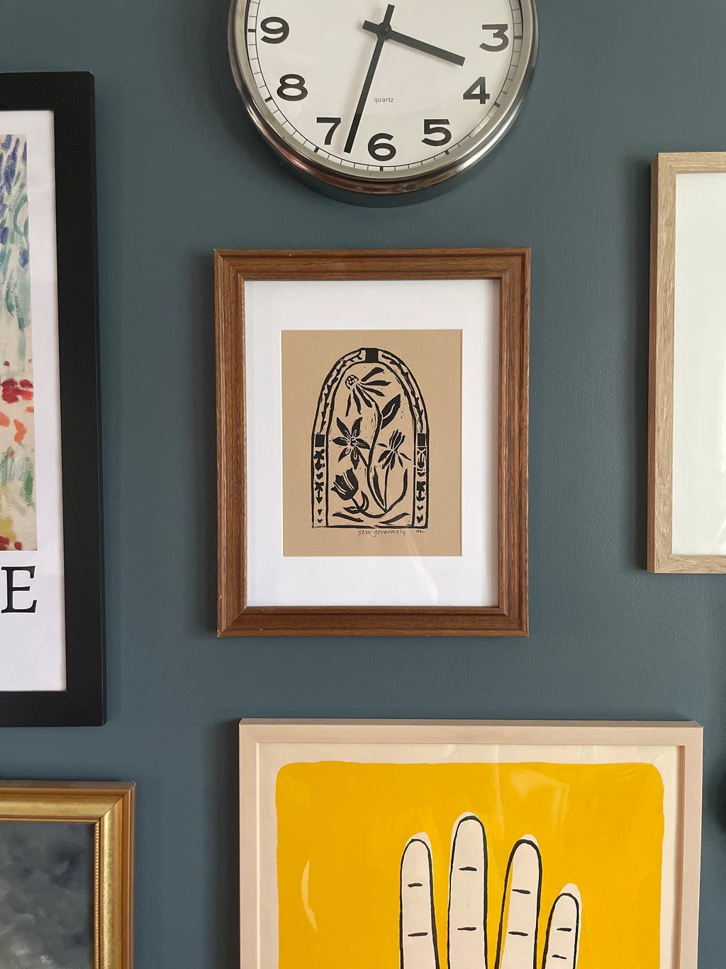 Sow Generously Linocut Print