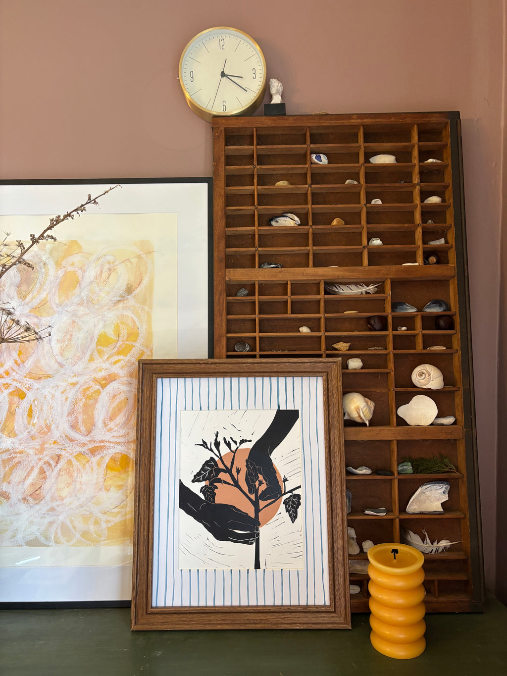 The Gardener Series: Pruning Linocut Print