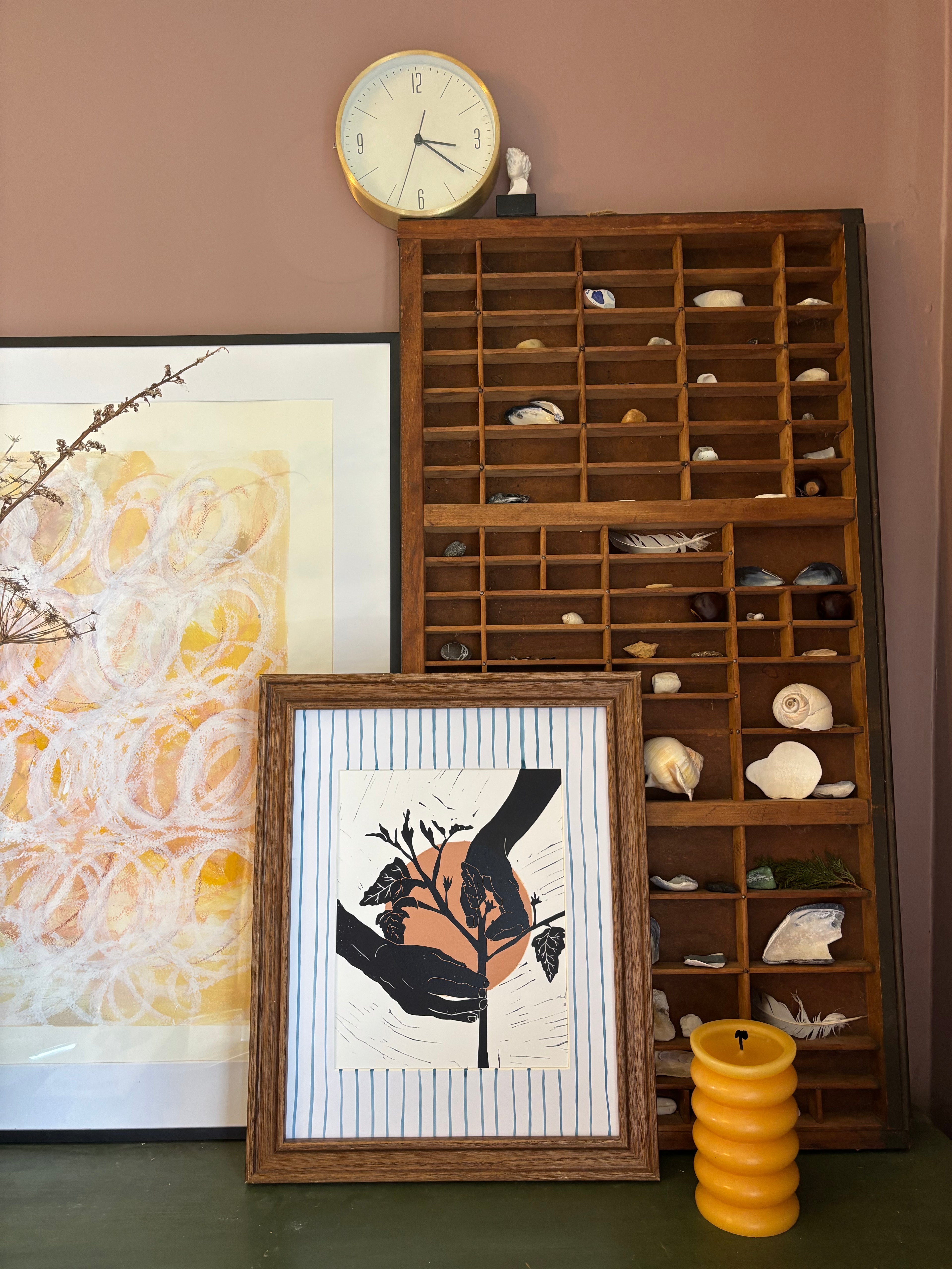 The Gardener Series: Pruning Linocut Print