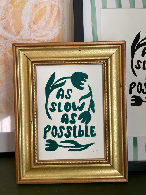 green print with flowers