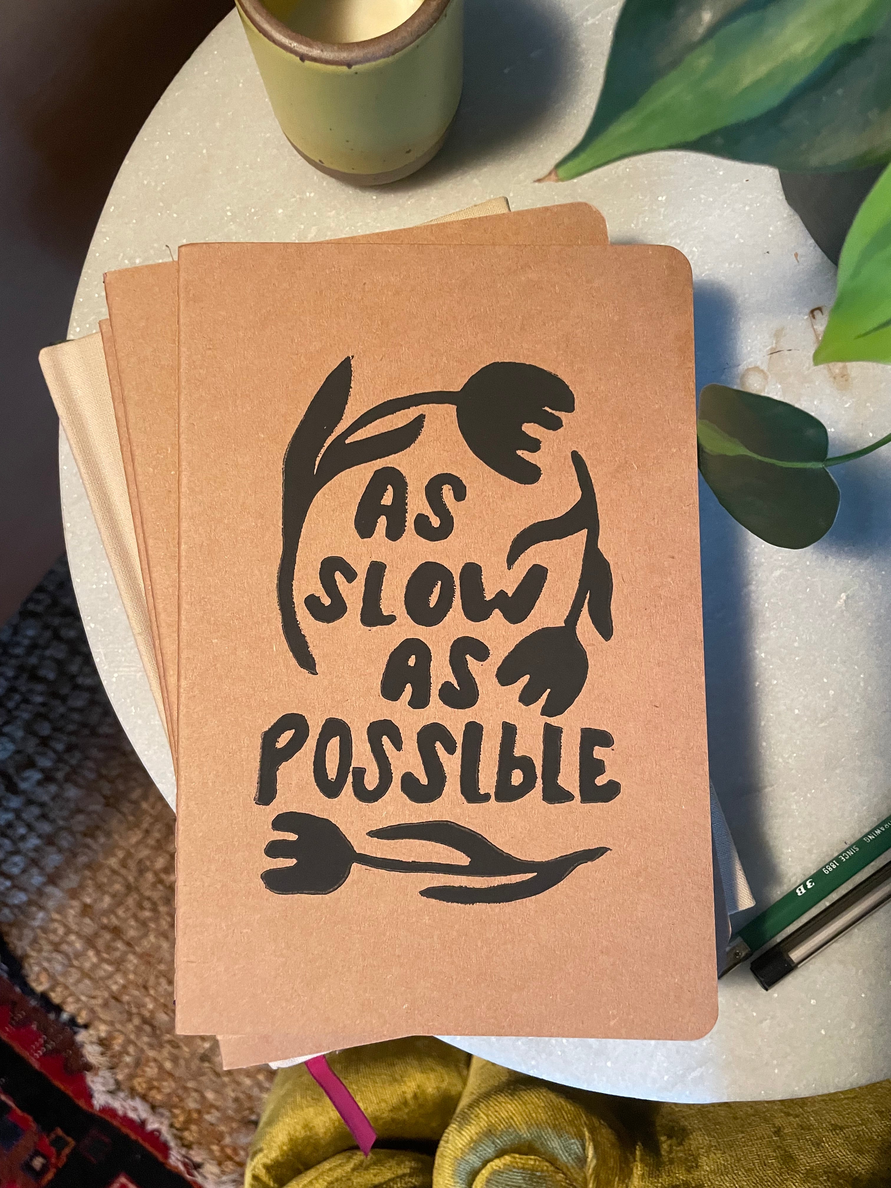 Journal with as slow as possible print