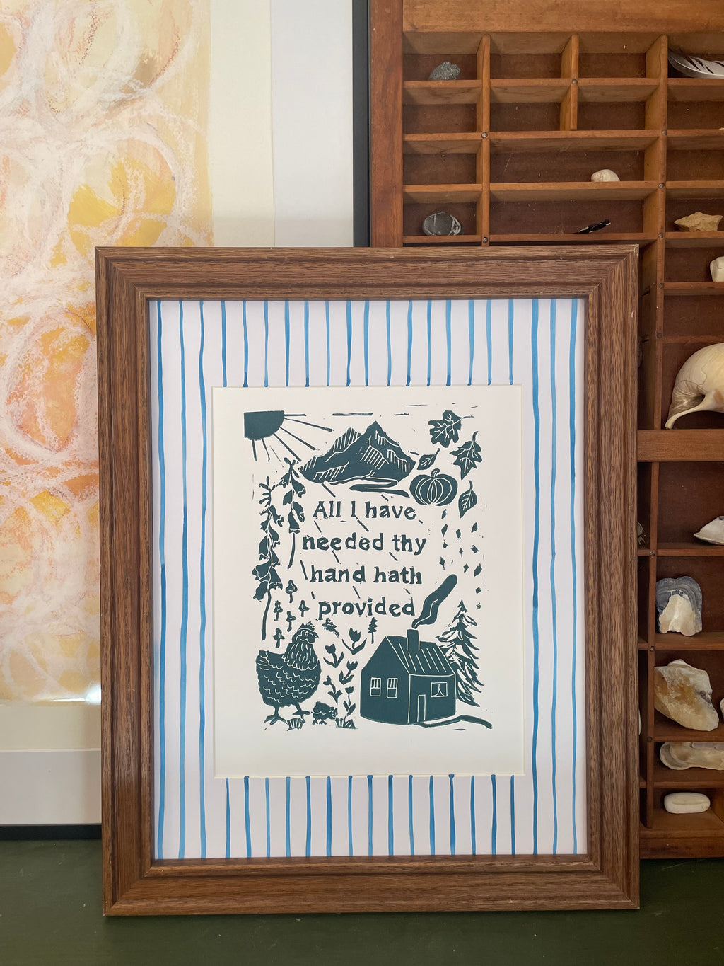 Great Is Thy Faithfulness Linocut Block Print