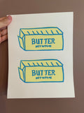 Butter Linocut Print