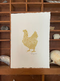 little silkie chicken print