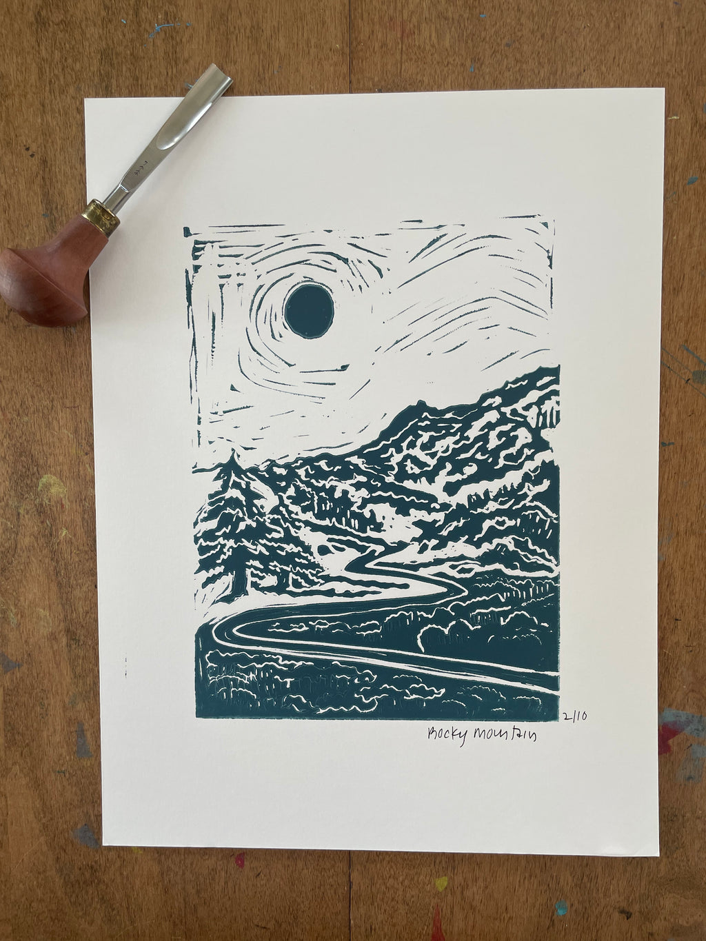 rocky mountain artwork