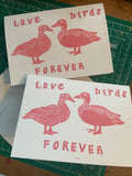 card with two ducks